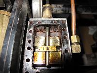  25-June-2010 A dry (no oil) valve chest.  The brown is rust. Now I need to figure out why the fireman's side is not getting oil.